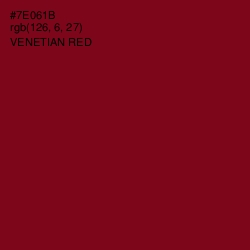 #7E061B - Venetian Red Color Image